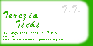 terezia tichi business card